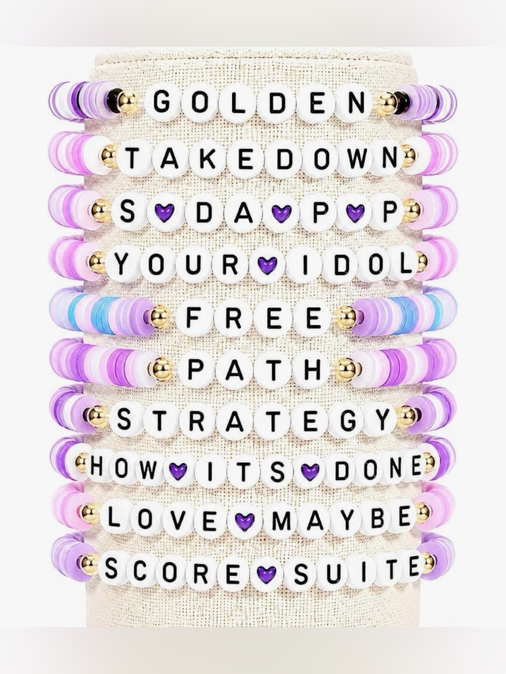 10pcs Korea Pop Merch Bracelets Set